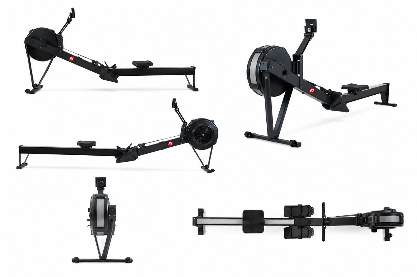 Rudergerät airrower ff-Blackline PRO für 6 Monate